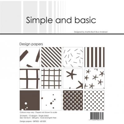 Simple and Basic Paper Pad Designpapier - Basic Warm Grey